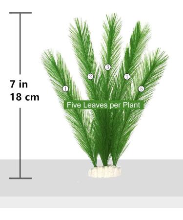 Begondis Artificial Aquarium Plants - Silk Green Aquatic Decor Safe for Fish & Pets (18cm) - International Shipping Available - Buy Online on GoSupps.com