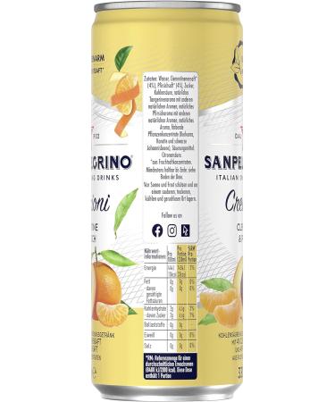 San Pellegrino Creazioni Clementine & Peach Low-Calorie Lemonade 12 Pack | 33 Calories per Can | Refreshing Citrus Drink - Buy Online on GoSupps.com