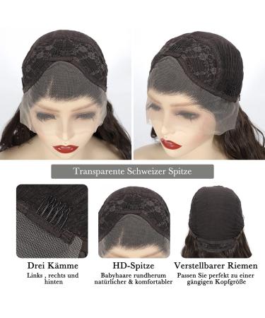 Salomezklm 24 Black Lace Front Wig | Glueless Synthetic Long Wavy Heat-Resistant Wig | Natural Baby Hair for Women - Buy Online on GoSupps.com