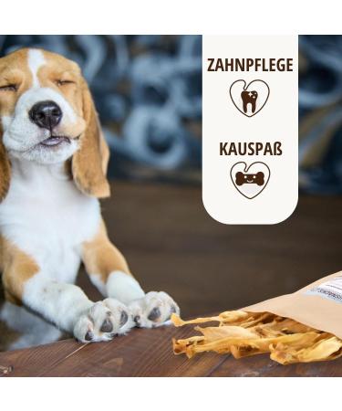 Petlove Rabbit Ears Kausnack for Dogs & Cats - 100% Natural Low-Fat Dental Treats (300g) - Buy Online on GoSupps.com