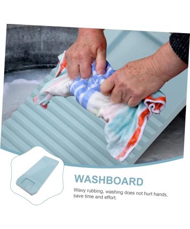 Beavorty Sky-Blue Home Washing Board - Durable Plastic Clothes Scrubbing Board 45.8x18cm for Easy Household Laundry - Buy Online on GoSupps.com