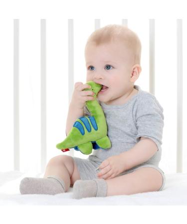 SIGIKID 42300 Squeaky Dino Red Stars - Soft Baby Toy for Girls & Boys Recommended from Birth - Perfect Gift - Buy Online on GoSupps.com
