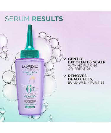 L'Or al Paris Hair Expertise Hyaluron Pure Oil Erasing Scalp Serum with Salicylic Acid for Oily Roots and Dehydrated Lengths 102ml - Buy Online on GoSupps.com