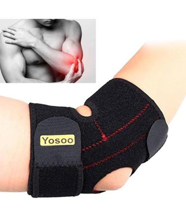 Adjustable Neoprene Tennis & Golf Elbow Brace - Support Strap for Tendonitis Relief | Ideal for Men & Women - Buy Online on GoSupps.com