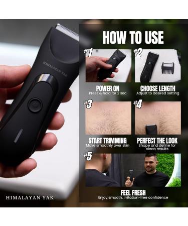 HIMALAYAN YAK Dual Head Groin & Body Grooming Pubic Hair Trimmer for Men & Women - Buy Online on GoSupps.com