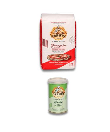 Delicret Pizzeria Pizza Kit | 8x1kg Caputo Pizzamehl 2x100g Caputo Yeast 12x400g San Marzano Tomatoes & Neapolitan Recipes | International Shipping - Buy Online on GoSupps.com