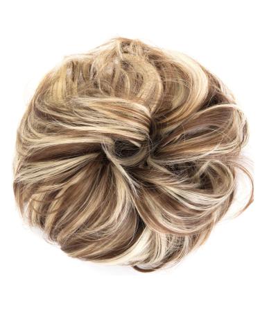 Updo Hairpiece Messy Bun Extensions - 2 Pack 50g - Brown Mix & Bleach Blonde - Buy Online on GoSupps.com