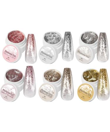  Whnbuij Enmel Gel Enamel with Platinum Chrome Shine | 6 Nail Colors with Vivid Luminosity | DIY Manicure Kit Daily Use Travel Look and Festive Style. - Buy Online on GoSupps.com