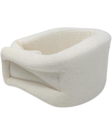 OTC Cervical Collar 3.5 Inch Firm Contour Foam Neck Support Brace Wide White Large - Buy Online on GoSupps.com