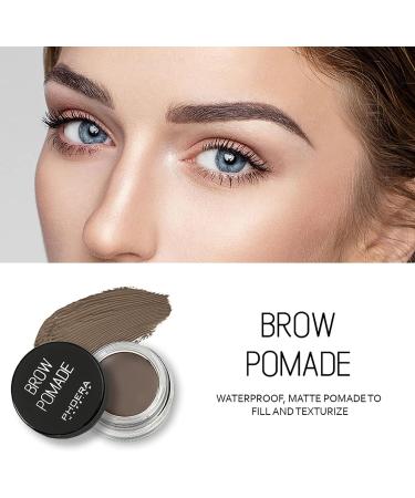 PHOERA Professional Eyebrow Gel Pomade - 24H Long Lasting Waterproof Brow Cream (2#Taupe) - Buy Online on GoSupps.com