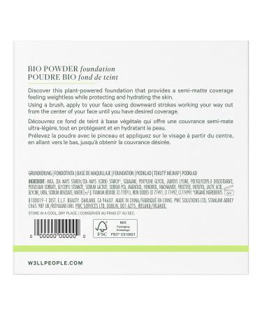 Well People Bio Powder Foundation Lightweight & Hydrating Foundation For Perfecting & Smoothing Skin Vegan & Cruelty-free - 1C - Buy Online on GoSupps.com