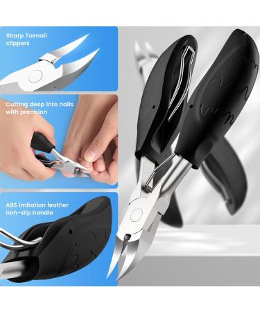 Professional Precision Nail Scissors for Thick Fingernails & Toenails | Stainless Steel Nail Clippers with Soft Handle - Buy Online on GoSupps.com