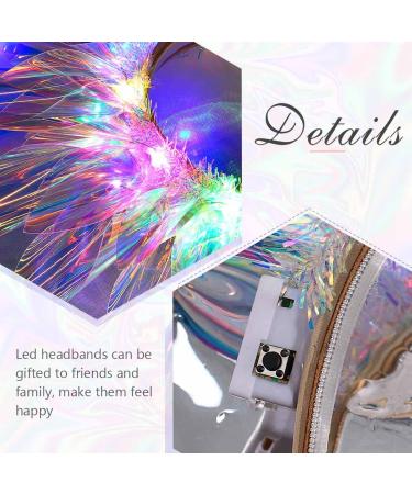 EARENT Light Up Headband | LED Glow Hair Hoop for Women and Girls - Perfect for Rave, Nightclub, Costume Party - Buy Online on GoSupps.com