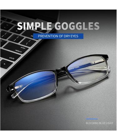 Buy Iynwbjts 2821 High Myopia Grooves - 100 to 600 Degrees Stylish Black & Transparent Design - Buy Online on GoSupps.com