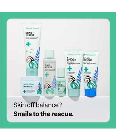 Peach Slices - Snail Rescue All-in-One Deep Moisture Cream (2.82 oz) - Snail Mucin - Intensive Hydration Soft Skin - Squalane Hyaluronic Acid & Cica - Vegan Cruelty Free Korean Skin Care & Beauty - Buy Online on GoSupps.com
