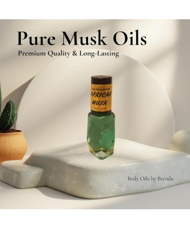 Brenda African Musk Oil - Green Thick Uncut Body Oil - No Alcohol Scented Oil (1/4 fl. oz.) - Shop Internationally - Buy Online on GoSupps.com
