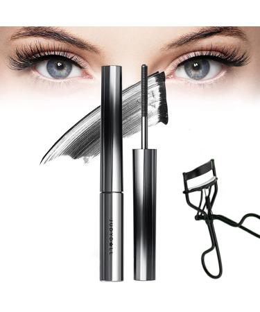 Judy Doll Mascara Judydoll Mascara Judydoll - 3D Curling Eyelash Iron Mascara Judy Doll Iron Brush Mascara Waterproof Natural Thickening Lengthening Long Lasting Bristleless Mascara (Black)