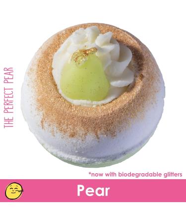 Bomb Cosmetics The Perfect Pear Bath Blaster Bath Bomb with Cinnamon and Ginger Pure Essential Oils Handmade and Cruelty Free 160g - Buy Online on GoSupps.com
