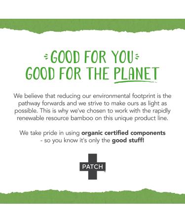 Patch Natural Bamboo Bandages - Eco-Friendly, Light 25 Pack for Cuts & Scratches - Buy Online on GoSupps.com