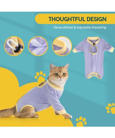 Avont Katzenbody Recovery Suit for Cats - Spay Castration & Wound Protection in Lavender | Leak-Proof and Comfortable - Buy Online on GoSupps.com