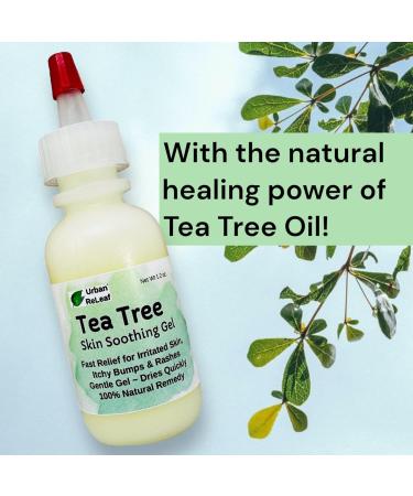 Urban ReLeaf Tea Tree Skin Soothing Gel - Fast Relief for Irritated Skin, Itchy Bumps & Rash | Gentle, Quick-Drying 100% Natural Remedy - Buy Online on GoSupps.com