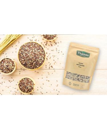 Organic Wild Rice Mix - Camargue Red Rice Long Grain Brown Rice - 500g Pack - Raw Vegan GMO-Free - Nutritious & Sustainable - Buy Online on GoSupps.com