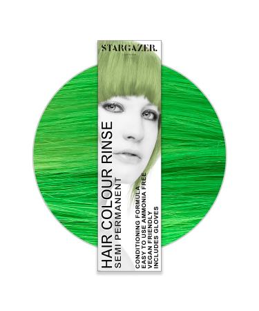 Semi Permanent Hair Colour Neon Green UV Green 70 ml (Pack of 1)