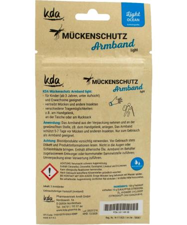 KDA Mosquito Repellent Bracelets Set of 3 Safe & Stylish Ocean Beach Design Silicone Mosquito Defense - Buy Online on GoSupps.com