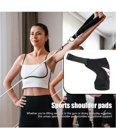 Shoulder Support Brace | Shoulder Compression Sleeve | Shoulder Strap Pad Shoulder Compression Sleeve Shoulder Brace Support Adjustable Shoulder Brace Breathable Red - Buy Online on GoSupps.com