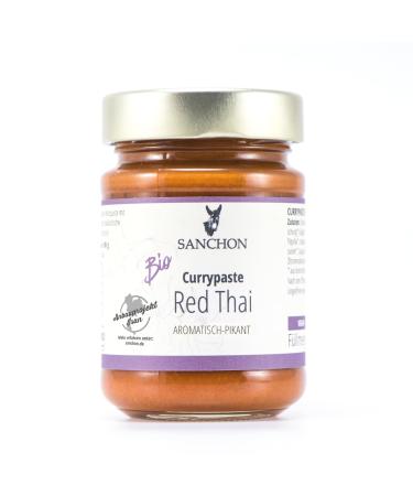 Organic Curry Paste Red Thai Sanchon (6 x 190 g) 6 x 190 gr