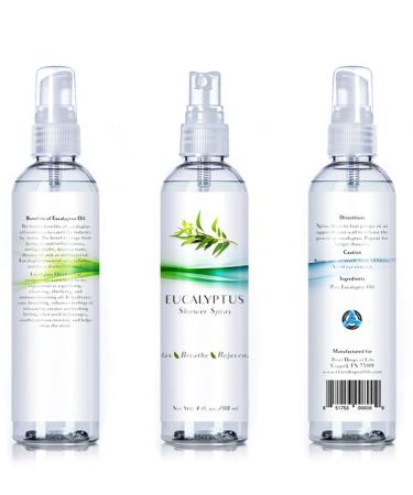 Eucalyptus Oil Shower Spray 4oz - Premium Essential Oil Mist for Spa and Bath - Buy Online on GoSupps.com