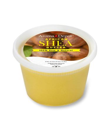 Raw African Shea Butter 12 oz Yellow/Gold Grade A 100% Pure Natural Unrefined Fresh Moisturizing Ideal for Dry and Cracked Skin. It can be used in the Body Hair and Face.
