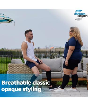 USA-Made Unisex Compression Calf Sleeves 20-30mmHg for Pain Relief - Black, X-Large - Buy Online on GoSupps.com