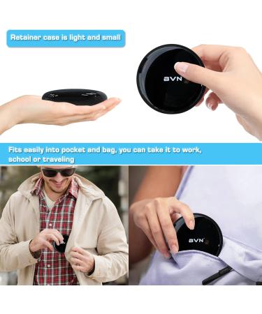 Retainer Case Orthodontic Dental Case: BVN Slim Braces Case Mouth Guard Case Denture Box Teeth Aligner Case Night Guard Case Container Storage Holder Black Blue - Buy Online on GoSupps.com