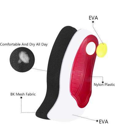 Orthotic Arch Support Insoles Plantar Fasciitis Insoles for Flat Feet Fallen Arch Over Pronation Metatarsalgia Shock Absorption Comfortable Inserts for Men and Women Men(6.5-9)28CM - Buy Online on GoSupps.com