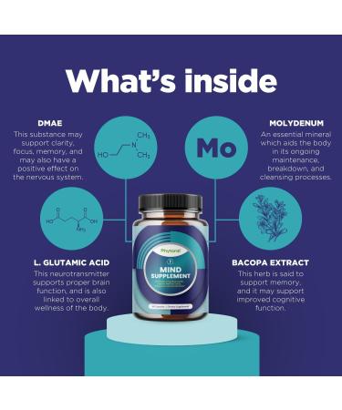 Nootropic Brain Supplement for Memory and Focus Enhancement - Vitamins for Brain, Mental Health & Clarity - Cognitive Health Complex for Mind's Vitality & Mental Alert - 60 Capsules - 2 Pack - Buy Online on GoSupps.com