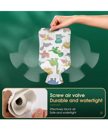 Cute Dinosaur Hot Water Bottle with Plush Cover - Perfect Hand Warmer for Kids & Adults | 26.5x15.3cm | International Shipping Available - Buy Online on GoSupps.com