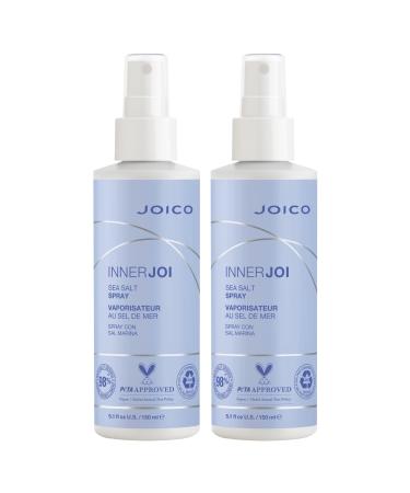Joico InnerJoi Sea Salt Spray | Styling For All Hair Types | Sulfate & Paraben Free | Naturally-Derived Vegan Formula 2.55 Fl Oz (Pack of 2)