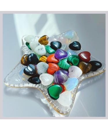 Xiannvxi 80pcs Natural Gemstone Heart Set | Crystal Heart Stones for Love & Chakra | Cute Room Decor - Buy Online on GoSupps.com