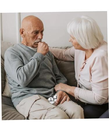 Baoding Iron Balls - Handcrafted Cotton Massage Toys for Finger Protection | Set of 1 | 5x5x5cm Silver - Buy Online on GoSupps.com