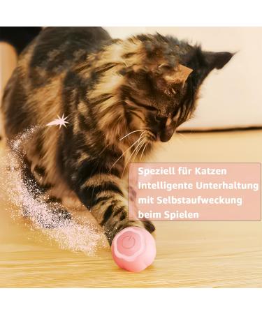 Peticularz Self-Employment Electric Powerball 2.0 - Interactive Cat Toy in Pink with Petals - Buy Online on GoSupps.com