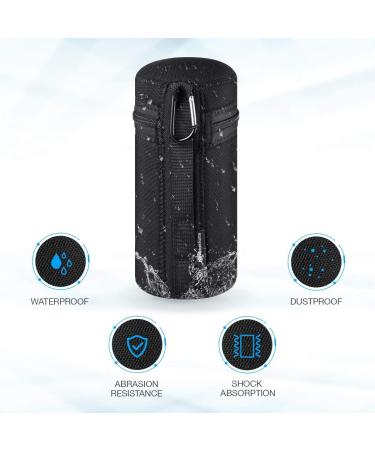 Powerextra 4x Zipper Lens Case Lens Pouch Bag with Thick Protective Neoprene for DSLR Camera Lens Fit for CA Nikon Sony Olympus Panasonic Includes - Small Medium Large XL Size - Buy Online on GoSupps.com