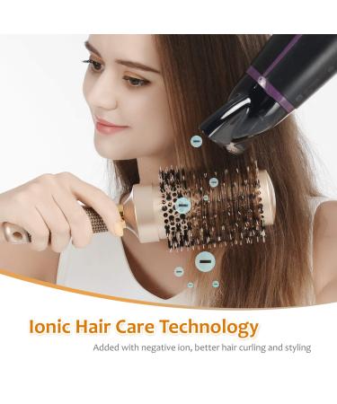 Sndyi Round Brush for Blow Drying - Nano Thermal Ceramic & Ionic Technology with Boar Bristles - Professional Styling Barrel Brush for Curling and Straightening (3.3 Inch Barrel) - Buy Online on GoSupps.com