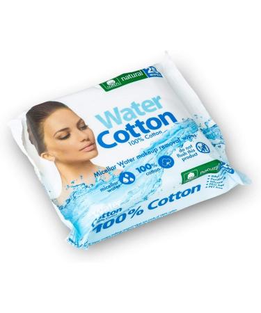 Biodegradable WaterCotton Makeup Remover Wipes - 25 Count with Aloe Vera - Buy Online on GoSupps.com