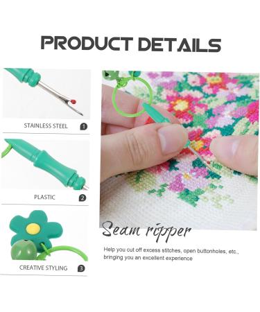 SHINEOFI 4pcs Seam Ripper Key Rings Keychain Key Fob Sewing Thread Sewing Remover Clothing Needle Puller - Buy Online on GoSupps.com