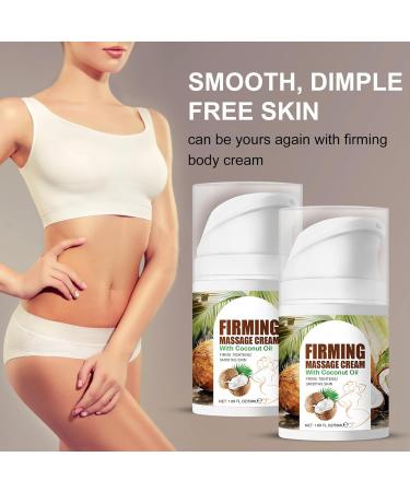 Firming Massage Cream with Coconut Oil Firming Body Lotion for Dry Loose Skin Moisturizer Body Cream for Moisturizing Lift Smooth Thighs Abdomen and HIPS 1.69 Fl Oz - Buy Online on GoSupps.com