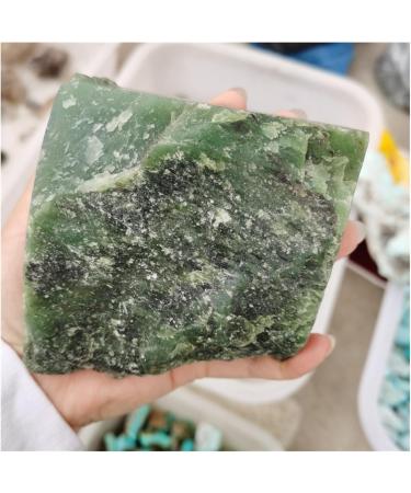 Natural Green Jasper Stone Rock Quartz Raw Rough Minerals Specimen Gem Reiki Home Decoration Crafts DIY Gift Decoration ZJGIDTEM (Size : 450-500g) - Buy Online on GoSupps.com