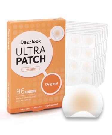 Ultra Pimple Patches - Hydrocolloid Acne Patch for Covering Zits and Blemishes Breakouts Spot Acne Dots Stickers for Face and Skin (96 counts) 2 Sizes Day and Night Use Hydrocolloid Patch 96 Pcs