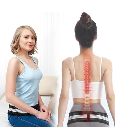 Meion Chiroband - Flexible & Breathable Back Support Tape for Hip & Lower Back Pain Relief | Pelvic Girdle Strap | 110cm Pink M - Buy Online on GoSupps.com