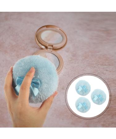 Housoutil Houppettes Poudre B b 3 Pcs Ronde Coton Doux Bleu N ud Confortable pour Soin Apr s Bain Usage Voyage 10x10x3cm Bleu Ciel - Buy Online on GoSupps.com